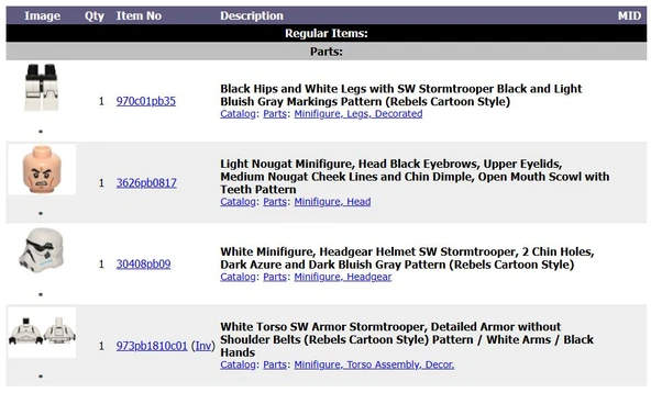 Lego Minifigür Star Wars Imperial Stormtrooper sw0578 - Resim 2