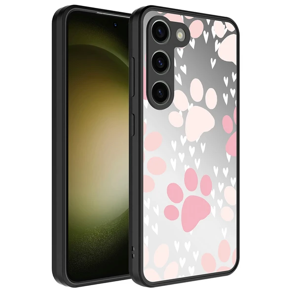 Galaxy S23 Plus Kılıf Aynalı Desenli Kamera Korumalı Parlak  Mirror Kapak ürün görseli