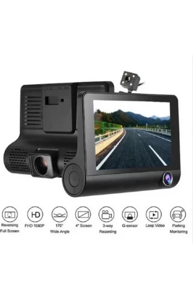Blackbird 504 170 Geniş Açı, G-Sensörlü, Gece Görüşlü 1080P Çift Yönlü Araç Kamerası (Ön+Arka) - Park Modlu Car DVR - 4