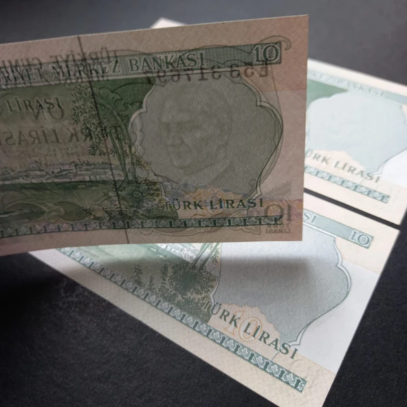 Escoines 3996368f7fbb8f0e4b Seri Takipli ÇİL 3 Adet 10 Lira 6.Emisyon E53 1.Tertip - Resim 3