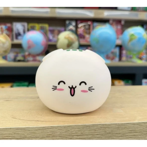 Sevimli Kedi Temalı Dokunmatik Gece Lambası ürün görseli