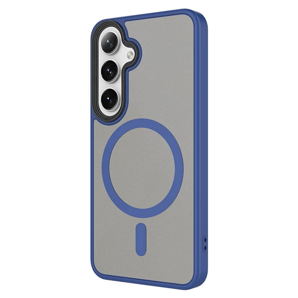 Galaxy S24 Plus Kılıf Sert PC Arka Yüzey Wireless Şarj Özellikli  Flet M-safe Kapak - Resim 6