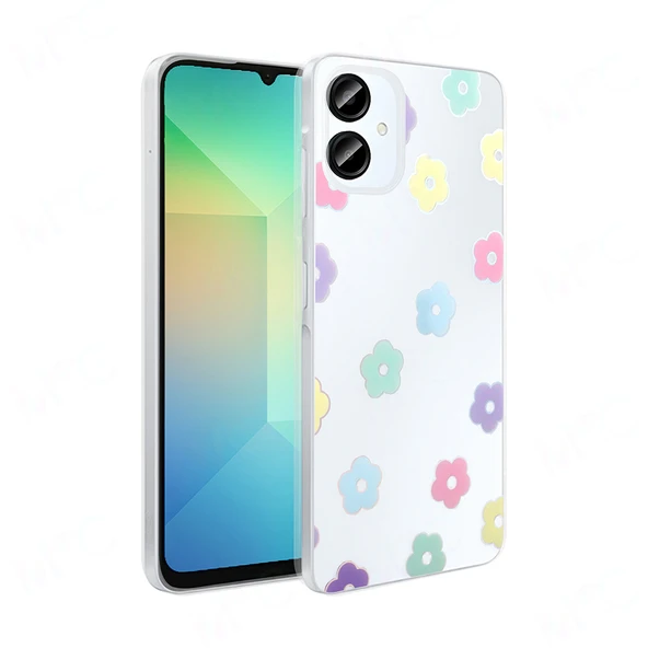 Galaxy A06 Kılıf Şeffaf Figürlü Folk Sert Kapak