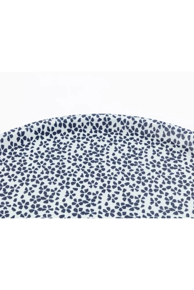 Rêve Bleu Fleur Sauvage Yuvarlak Tepsi - Resim 3