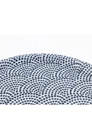 Rêve Bleu Baisse Yuvarlak Tepsi - Resim 3