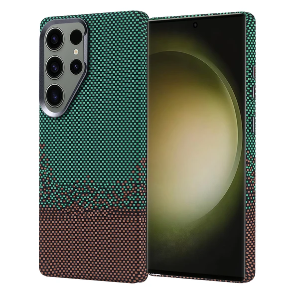 Galaxy S25 Ultra Kılıf M-safe Şarj Özellikli Karbon Fiber Görünümlü  Nekst Kapak ürün görseli