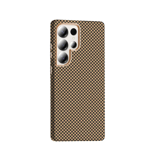 Galaxy S25 Ultra Kılıf M-safe Şarj Özellikli Karbon Fiber Görünümlü  Gros Kapak - Resim 5