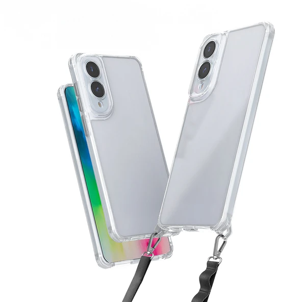 Galaxy S25 Edge Kılıf Airbagli Takılabilir Askı Aparatlı  Snap Silikon Kapak ürün görseli