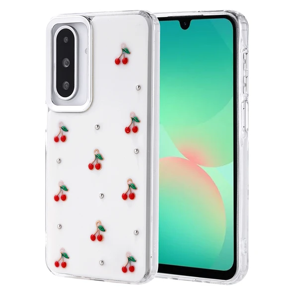 Galaxy A26 Kılıf Airbag Tasarımlı Simli Şeffaf  Kutup Kapak ürün görseli