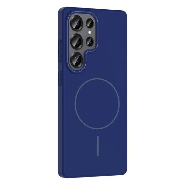 Galaxy S25 Ultra Kılıf M-safe Şarj Özellikli  Ruby Sert Kapak - Resim 7