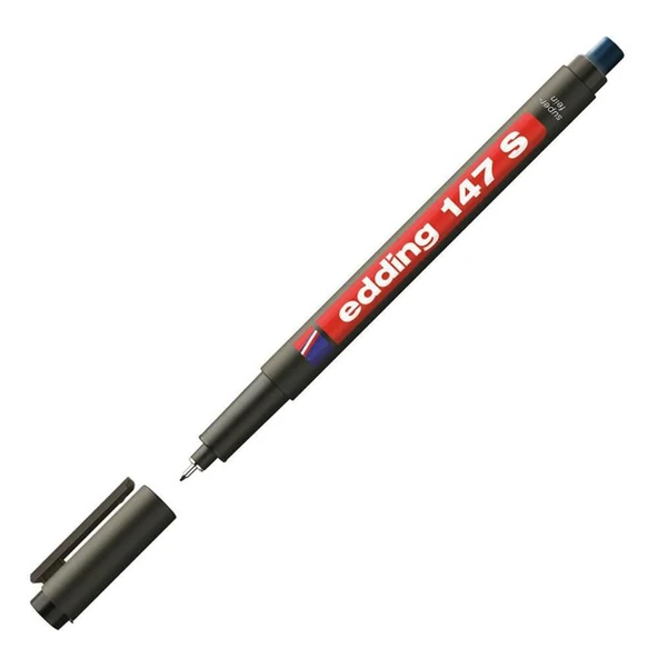 Edding Asetat Kalemi Permanent S Seri 0.3 MM Siyah 147 S - Resim 2