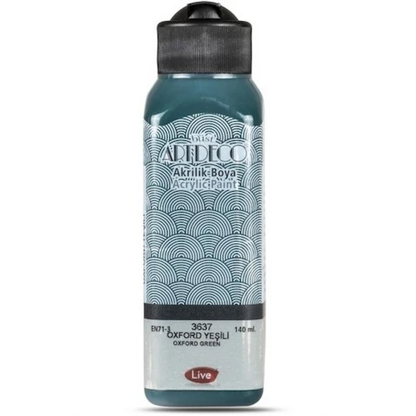 ARTDECO AKRİLİK BOYA 140ml OXFORD YEŞİLİ 3637 ürün görseli