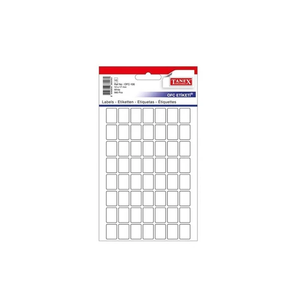 Tane Ofis Etiketi 12x17 Beyaz(560) Ofc-106 ürün görseli