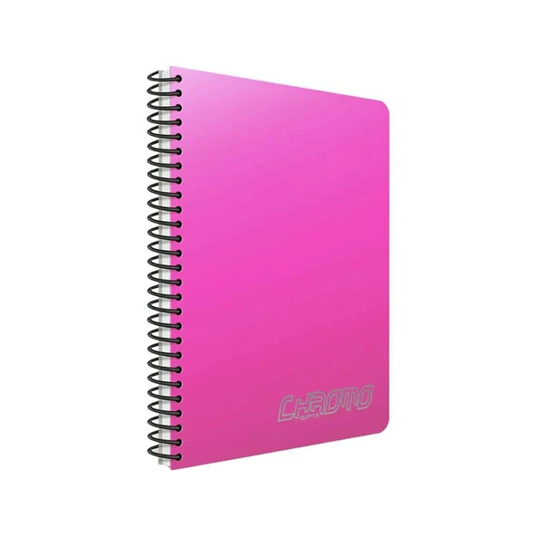 Gıpta Spiralli Defter Chromo Plastik Kapak Çizgili 80 YP A4 1337 - Resim 4