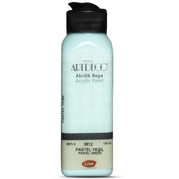 ARTDECO PASTEL AKRİLİK BOYA 140ml PASTEL YEŞİL 3812 ürün görseli