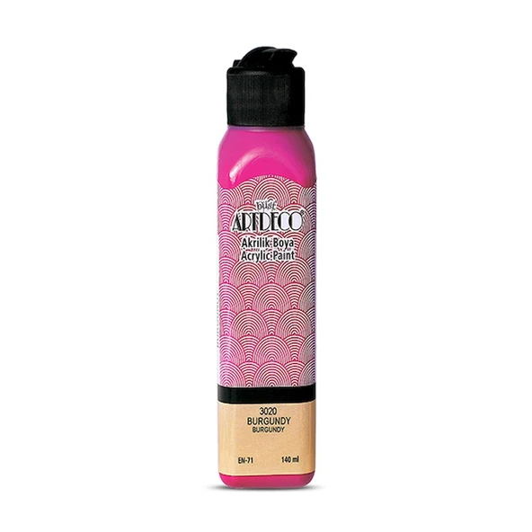 Artdeco Akrilik Boya 140 ML Burgundy 070R-3020 ürün görseli