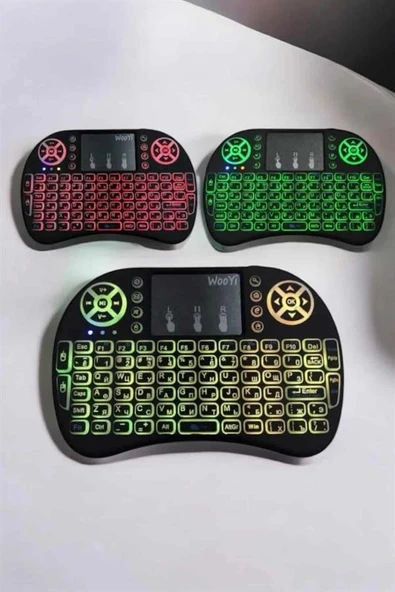 USB Bağlantılı Mini Q Klavye Işıklı Tüm Cihazlara Uyumlu - 3