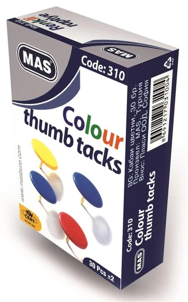 Mas 310 Pvc Kaplı Renkli Raptiye ürün görseli