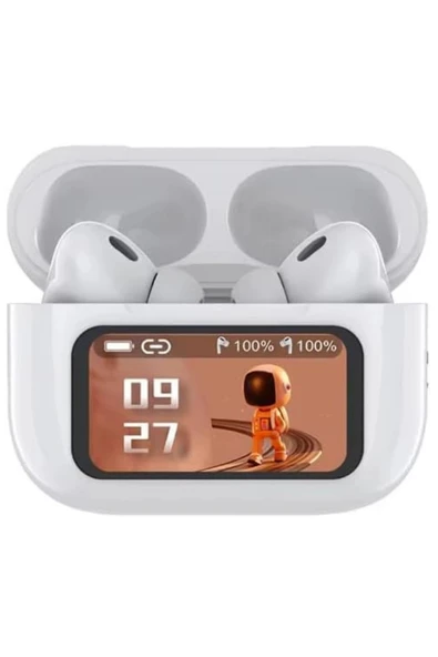 Fulltech FB13 Airbuds 4K Kablosuz Bluetooth Kulaklık  ANC+ENC Gürültü Engelleme ve LCD Ekranlı Şarj Kutusu - 2