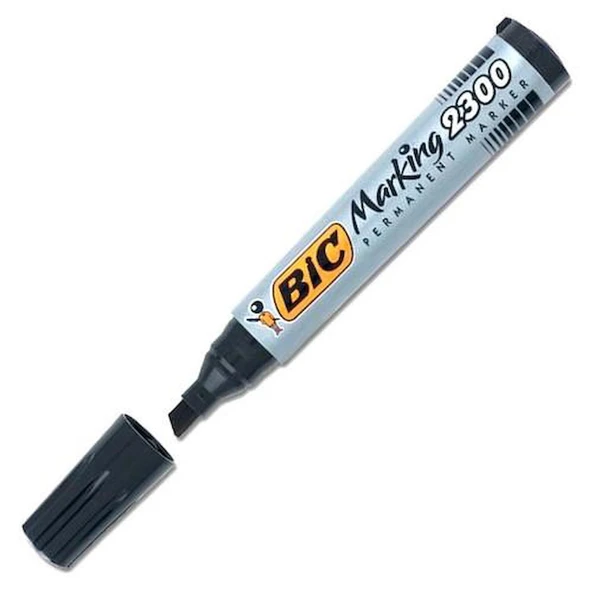 BIC 2300 KESİK UÇLU MARKÖR SİYAH (12 ADET) ürün görseli