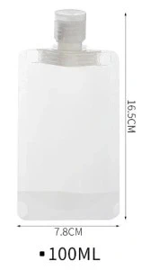 3 Adet 100ml Krem Şampuan Kabı Tekrar Kullanılabilir Set - Resim 4