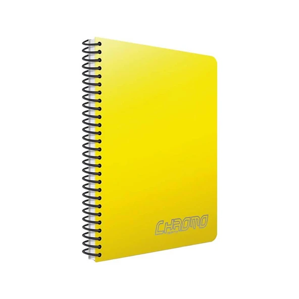Gıpta Spiralli Defter Chromo Plastik Kapak Çizgili 80 YP A4 1337 - Resim 3