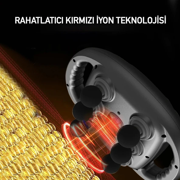 Şarjlı 6 Başlıklı Infrared Hilda Masaj Aleti Fonksiyonel Masaj Aleti Boyun Masaj Aleti Sırt Masaj Aleti Tüm Vücut Masaj Aleti Şarjlı Masaj Aleti Masaj - Resim 5
