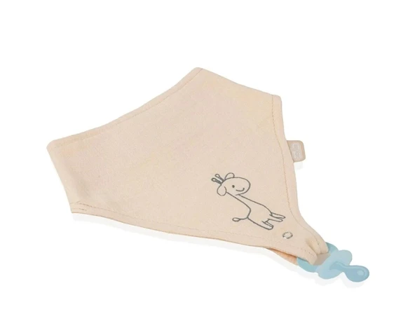 NessiWorld Emzik Askılı Müslin Önlük 837 Somon - Resim 3