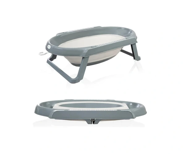 NessiWorld Katlanır Banyo 5'Li Küvet Seti 596 Antrasit - Resim 4