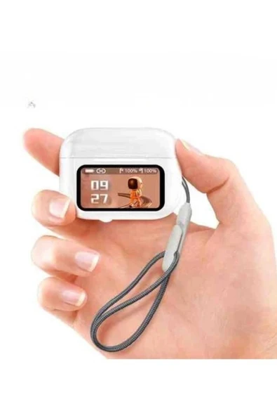 Fulltech FB13 Airbuds 4K Kablosuz Bluetooth Kulaklık  ANC+ENC Gürültü Engelleme ve LCD Ekranlı Şarj Kutusu - 5