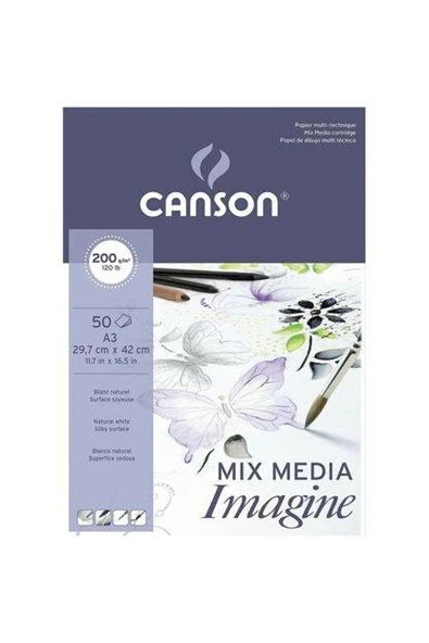Canson Mix Media Imagine Blok 200g 50 Yaprak A5 ürün görseli