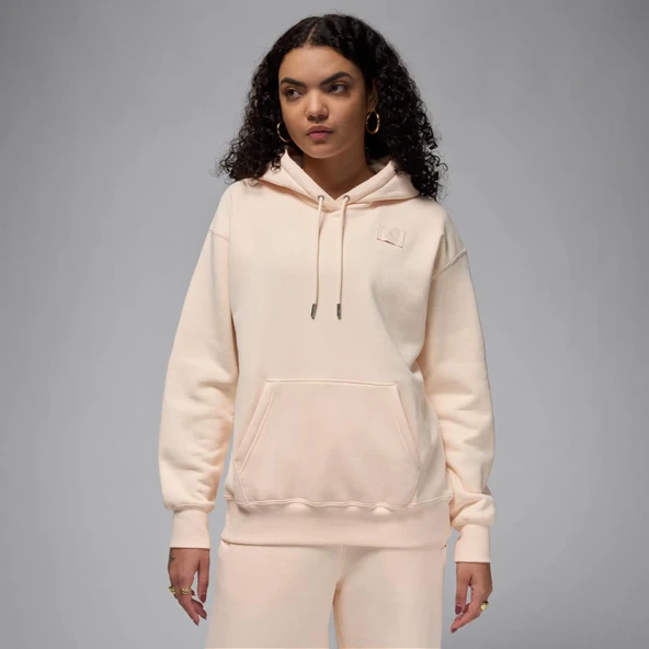 NİKE Jordan Flight Fleece Po Kadın Turuncu Sweatshirt fv7050-838 ürün görseli