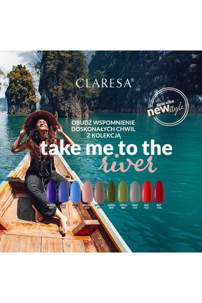 Claresa Kalıcı Oje Green Pastel Yeşil 802 5gr - Resim 2