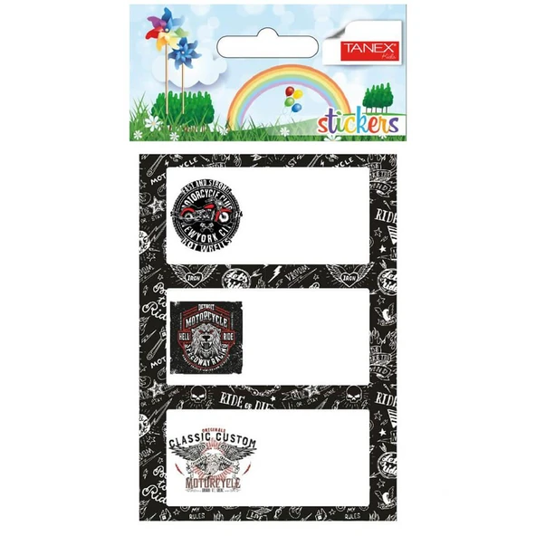 Tanex Okul Etiketi 3’lü 6006