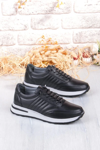 Mehmet Mete 42820 Face Hafif Rahat Lastik Bağcıklı Hakiki Deri Erkek Ayakkabı ürün görseli