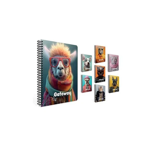 Gıpta A4 80 Yaprak Çizgili Gateway Spiralli Pp Kapak Defter 7189000 ürün görseli