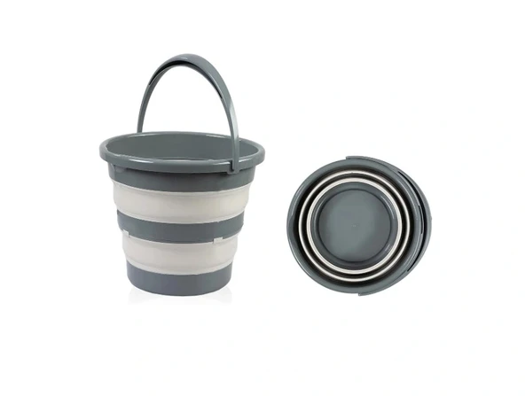 NessiWorld Katlanır Banyo 5'Li Küvet Seti 596 Antrasit - Resim 5