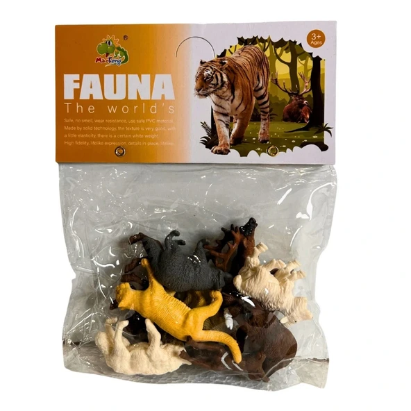 Pvc Pakette Onlu Küçük Vahşi Hayvanlar ürün görseli