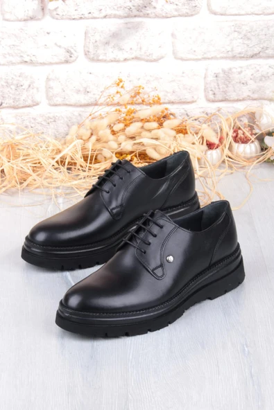 Mehmet Mete K1004 Rahat Hafif Eva Kalın Taban Hakiki Deri Erkek Ayakkabı - Resim 11