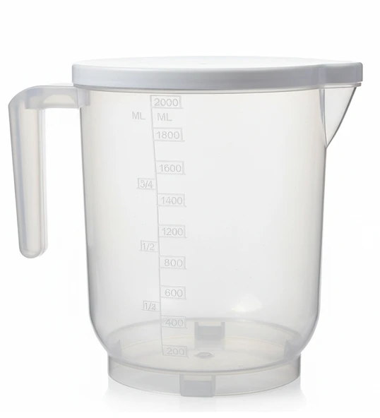 Pratik Mutfak Ölçü Kabı - 2 Litre Dereceli Şeffaf Hazne BPA Free - Resim 2