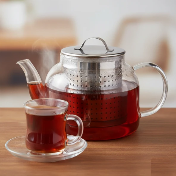Çay Süzgeci Büyük Boy Paslanmaz Çelik Demlik İçi Çay Süzgeci Geniş Hacimli ve Dayanıklı - 2