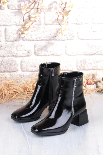 Pierre Cardin 54971 Açma Kırışık Fermuar Detaylı Kalın Topuklu Kadın Bot - 7