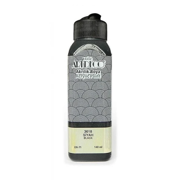 Artdeco Akrilik Boya 140 Ml Siyah ürün görseli