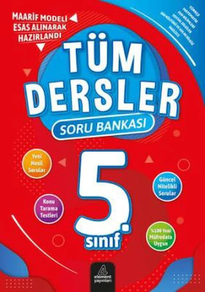 ELEMENT 5.SINIF TÜM DERSLER SORU BANKASI ürün görseli