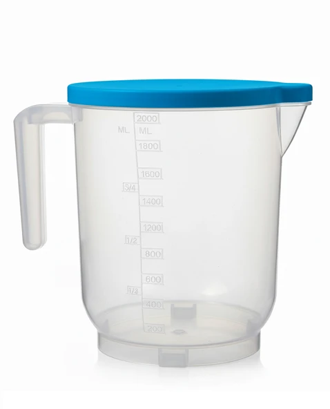 Pratik Mutfak Ölçü Kabı - 2 Litre Dereceli Şeffaf Hazne BPA Free - Resim 4