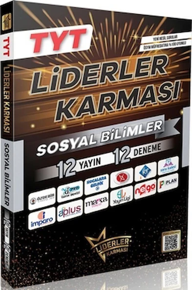 TYT Sosyal Bilimler 12 Yayın 12 Deneme / Kolektif / Liderler Karması Yayınları / 9786259777351 ürün görseli