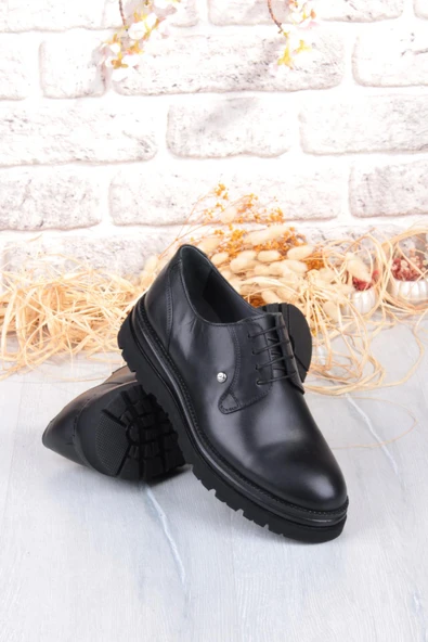 Mehmet Mete K1004 Rahat Hafif Eva Kalın Taban Hakiki Deri Erkek Ayakkabı - Resim 6