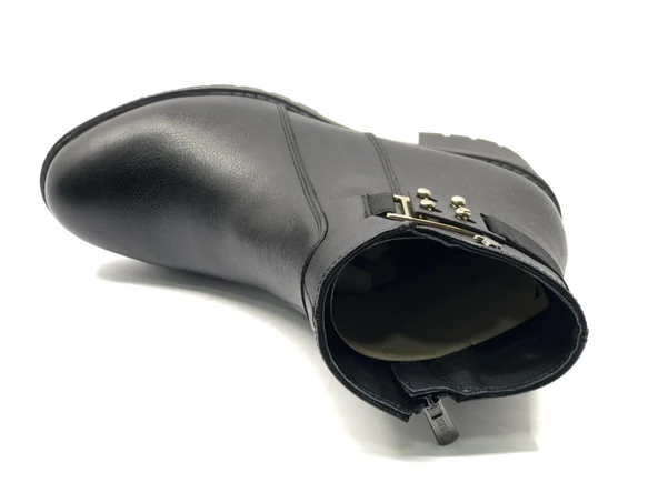 Venüs Burssella Hakiki Deri Kaymaz Taban Ortopedik Kadın Bot - Resim 4