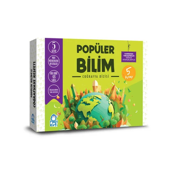 Mavi Kirpi 3. ve 4. Sınıf Popüler Bilim Coğrafya Set (5 Kitap) ürün görseli