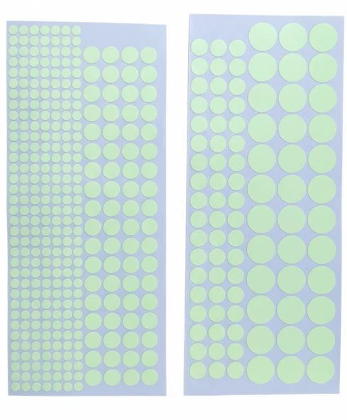 Fosforlu Etiket Karanlıkta Işık Veren Yıldız Tozu Etiketleri - Resim 4